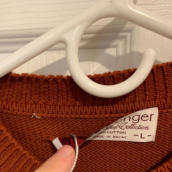 Slazenger Men's Graphic Knit Golf Sweater Sz L NEW Gift Relaxed Fit 100% Cotton - Picture 4 of 6